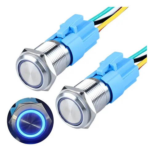 Interruptor de botón metálico LED para máquina espresso